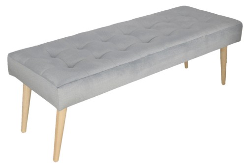 Nowoczesna ławka w kolorze szarym