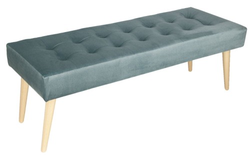 Nowoczesna ławka w kolorze niebieskim