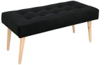Nowoczesna ławka 45x90 cm w kolorze czarnym