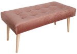  Nowoczesna ławka 45x90 cm w kolorze różowym 
