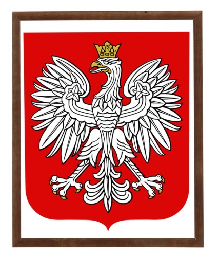 Godło Polski w ramie