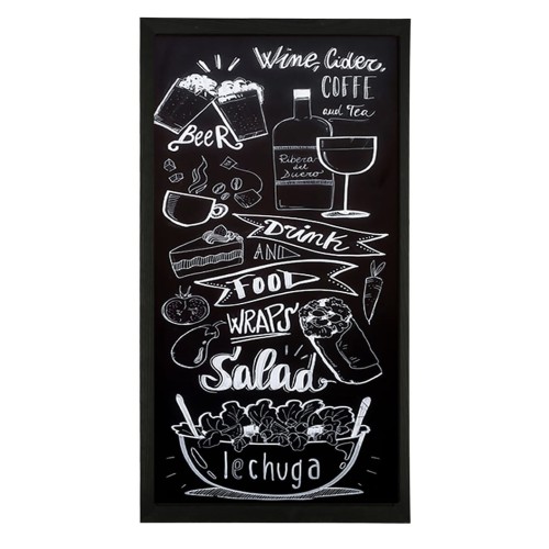 Tablica kredowa w ramie