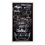 Tablica kredowa w białej ramie w rozmiarze 50x100 cm