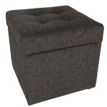  Nowoczesna otwierana pufa 45x45  w kolorze brązowym