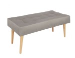  Nowoczesna ławka 45x90 cm w kolorze szarym 