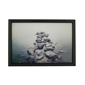 Nowoczesny plakat w czarnej ramie 20x30 cm -  River stones