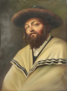 Oryginalny Obraz olejny na płótnie 74x51 cm Żyd M.Kaszuba Oryginał