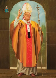 Oryginalny Obraz olejny na płótnie 65x100 cm Jan Paweł II Kościelniak Oryginał