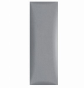 Panel ścienny 90 x 30 cm tapicerowany 3D Wezgłowie w kolorze  jasnoszarym