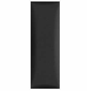 Panel ścienny 90 x 30 cm tapicerowany 3D Wezgłowie w kolorze ciemno grafitowym