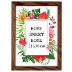 Ramka na zdjęcia 21x30 cm, drewniana w kolorze brązowym