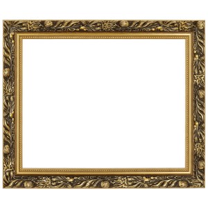 Zdobiona ornamentowa rama na obrazy o wymiarach 40x50 cm w kolorze złotym MAKÓWKA