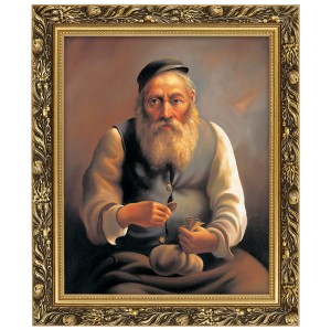 Obraz w złotej ramie Makówka w rozmiarze 40x50 cm – Żyd III, Marian Kaszuba