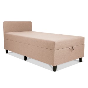 Tapczan IGOR jednoosobowy 100x200cm z pojemnikiem w kolorze beżowym