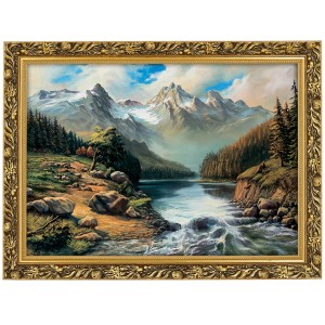 Obraz w złotej ramie Makówka w rozmiarze 50x70 cm - Bród, Wojciech Król