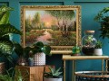 5. Wizualizacja 4 OBRAZ BRZOZY ZACHOD SLONCA 6091 W ZLOTEJ RAMCE MAKOWCE 50 cm x 70 cm.jpg