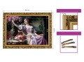 7. OBRAZ DAMA W LILIOWEJ SUKNI 608 W ZLOTEJ RAMCE MAKOWCE 50 cm x 70 cm wymiary.jpg