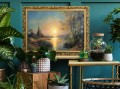 5. Wizualizacja 4 OBRAZ JEZIORO ZACHOD SLONCA 654 W ZLOTEJ RAMCE MAKOWCE 50 cm x 70 cm.jpg
