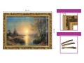 7. OBRAZ JEZIORO ZACHOD SLONCA 654 W ZLOTEJ RAMCE MAKOWCE 50 cm x 70 cm wymiary.jpg