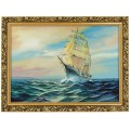 1. OBRAZ KLIPER 6075 W ZLOTEJ RAMCE MAKOWCE 50 cm x 70 cm przodem.jpg