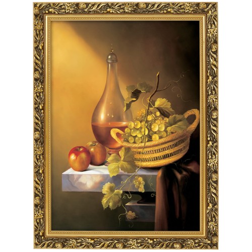 1. OBRAZ MARTWA NATURA PL 638 W ZLOTEJ RAMCE MAKOWCE 50 cm x 70 cm przodem.jpg