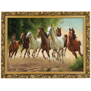 Obraz w złotej ramie Makówka w rozmiarze 50x70 cm - Padok, Adam Lis