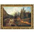 1. OBRAZ POTOK W DOLINIE 665 W ZLOTEJ RAMCE MAKOWCE 50 cm x 70 cm przodem.jpg