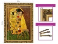 7. OBRAZ OLEJNY Gustav Klimt ,,Pocalunek,, W ZLOTEJ RAMCE MAKOWCE 70 cm x 100 cm wymiary.jpg