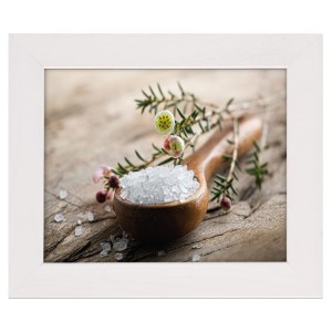 Nowoczesny obraz w białej ramie o wymiarach 30x40 cm - Salt 1