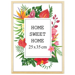 Ramka na zdjęcia 25x35 cm, drewniana w kolorze EKO