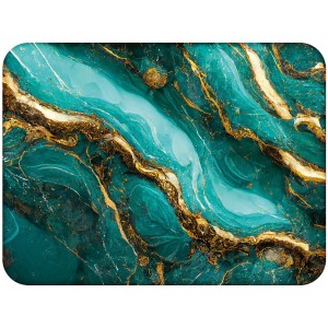 Podkładka korkowa na stół z nadrukiem - Magma green and gold 1 w rozmiarze 30x40 cm 