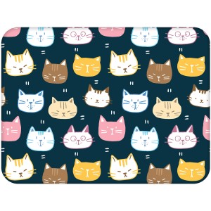 Podkładka korkowa na stół z nadrukiem - Colorful Vector Kitties 1 w rozmiarze 30x40 cm