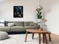 2. OBRAZ F5611 Dark blue and gold leaves 1 40 cm x 50 cm wizualizacja 1 wąska rama.jpg