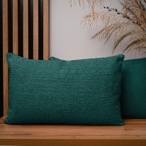 Dekoracyjna poszewka na poduszkę 40x60 cm w kolorze malachitowym z tkaniny szenilowej z teksturą 