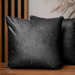 Dekoracyjna poszewka na poduszkę 45x45 cm w kolorze siwym z tkaniny welurowej z teksturą “kropelki"