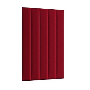 Panel ścienny 120 x 15 cm  tapicerowany 3D Wezgłowie RIVIERA w kolorze odcieni czerwonego