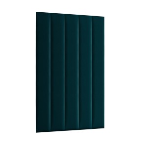 Panel ścienny 120 x 15 cm  tapicerowany 3D Wezgłowie MV w kolorze turkusowym