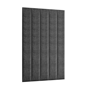 Panel ścienny 120 x 15 cm  tapicerowany 3D Wezgłowie LUX w kolorze grafitowy