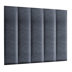 Panel ścienny 120 x 30 cm  tapicerowany 3D Wezgłowie LUX w kolorze jeans 