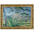 1. OBRAZ PAUL CÉZANNE ,,MONT SAINTE VICTOIRE WITH LARGE PINE,, W ZLOTEJ RAMCE MAKOWCE 50 cm x 70 cm przodem.jpg