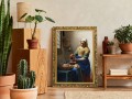 5. Wizualizacja 4 OBRAZ JOHANNES VERMEER ,,HET MELKMEISJE,, W ZLOTEJ RAMCE MAKOWCE 50 cm x 70 cm.jpg
