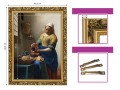 7. OBRAZ JOHANNES VERMEER ,,HET MELKMEISJE,, W ZLOTEJ RAMCE MAKOWCE 50 cm x 70 cm wymiary.jpg