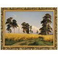 1. OBRAZ IVAN SHISHKIN ,,РОЖЬ,, W ZLOTEJ RAMCE MAKOWCE 50 cm x 70 cm przodem.jpg