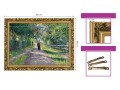 7. OBRAZ GUSTAVE CAILLEBOTTE ,,ALLÉE DE LA VILLA DES FLEURS À TROUVILLE,, W ZLOTEJ RAMCE MAKOWCE 50 cm x 70 cm wymiary.jpg