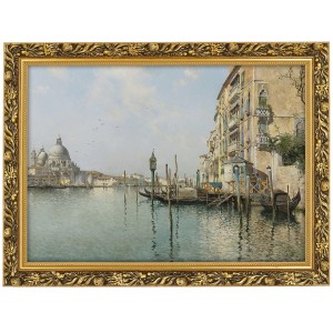 Obraz w złotej ramie Makówka w rozmiarze 70x50 cm - EMILIO SANCHEZ PERRIER ,,ATLAS OF PLACES,,