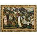 1. OBRAZ CHAIM SOUTINE ,,STORE NORSKE LEKSIKON,, W ZLOTEJ RAMCE MAKOWCE 50 cm x 70 cm przodem.jpg