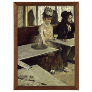 Reprodukcja obrazu w brązowej ramie w rozmiarze 70x50 cm - COROT ,,VILLE-D'AVRAY,, 