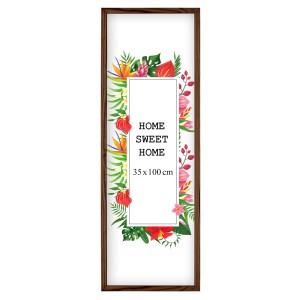 Ramka na zdjęcia 35x100 cm, drewniana w kolorze brązowym