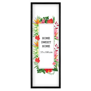 Ramka na zdjęcia 35x100 cm, drewniana w kolorze czarnym