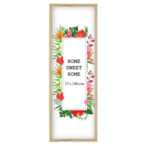 Ramka na zdjęcia 35x100 cm, drewniana w kolorze eko